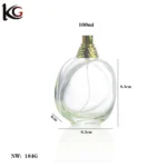 Elegant Gold Zinc Cap Antique Scent Perfume bottle with pump - Image 4
