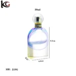 Custom Oval Shape Thick Bottom Perfume Bottle 100ml from Kuulee Glass - Image 5