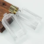50ml Clear Glass Perfume Atomizer with Threaded Neck & Label Area - Refillable Spray Bottle for Fragrance and Cosmetics - Image 4