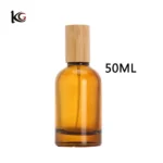 Wholesale Round 30ml 50ml 100ml Amber Perfume Bottle with cap and spray - Image 8