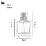 Wholesale 70ml 100ml Fragrance Square Glass Bottle Wholesale - Image 5