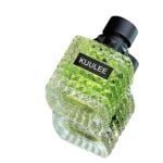 100ml Square Glass Perfume Bottle, Refillable Atomizer Spray Bottle with Crimp Neck, Transparent Cosmetic Empty Bottle - Image 4