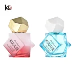 Unique Shape Perfume Bottle 50ml, Glass Refillable Atomizer with Pump Spray - Premium Empty Perfume Decanter, Luxury Cosmetic Bottle In Stock