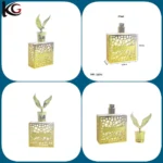 Good Quality Metal Square Perfume Bottle 100ml with zinc cap - Image 4