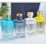 130ml Wholesale Custom Glass Diffuser Bottles - Gradient Color Empty Aromatherapy Bottles for Scented Oil & Reed Diffuser Packaging Bulk Empty Glass Perfume Bottles - Custom Gradient Color Bottles for Home Fragrance, Diffuser & Packaging Supplies
