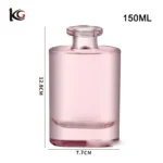 150ml Flame-Free Reed Diffuser Bottles - Wide Opening Flat Square Glass Vessel in Clear & Colors, Large Home Fragrance Decor - Image 5