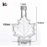 Maple Leaf Shaped Decorative Glass Reed Diffuser Bottles - 100ml Empty Aromatherapy Fragrance Containers with Leak-proof Stoppers - Wholesale & Custom Logo Support - Image 4
