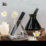 220ml Nordic Style Glass Diffuser Bottle - Flared Cone Shape, Reed Sticks & Ins Aesthetic Home Decor - Image 10