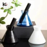 220ml Nordic Style Glass Diffuser Bottle - Flared Cone Shape, Reed Sticks & Ins Aesthetic Home Decor