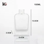 100ml 120ml 150ml 200ml Glass Diffuser Bottle Square Shape with Screw Cap - Image 6