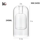 Modern European Style Double-Walled Glass Diffuser Bottles - Elegant Aromatherapy Containers (45ml-245ml) - Bulk Wholesale & Custom Logo Service - Factory Direct - Image 7