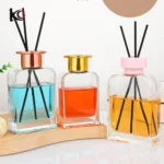 100ml 120ml 150ml 200ml Glass Diffuser Bottle Square Shape with Screw Cap - Image 3