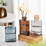 150ml Flame-Free Reed Diffuser Bottles - Wide Opening Flat Square Glass Vessel in Clear & Colors, Large Home Fragrance Decor - Image 10