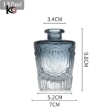 130ml Wholesale Custom Glass Diffuser Bottles - Gradient Color Empty Aromatherapy Bottles for Scented Oil & Reed Diffuser Packaging Bulk Empty Glass Perfume Bottles - Custom Gradient Color Bottles for Home Fragrance, Diffuser & Packaging Supplies - Image 4