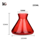 220ml Nordic Style Glass Diffuser Bottle - Flared Cone Shape, Reed Sticks & Ins Aesthetic Home Decor - Image 6