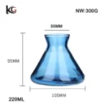 220ml Nordic Style Glass Diffuser Bottle - Flared Cone Shape, Reed Sticks & Ins Aesthetic Home Decor - Image 5