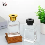 100ml 120ml 150ml 200ml Glass Diffuser Bottle Square Shape with Screw Cap - Image 2