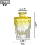 130ml Wholesale Custom Glass Diffuser Bottles - Gradient Color Empty Aromatherapy Bottles for Scented Oil & Reed Diffuser Packaging Bulk Empty Glass Perfume Bottles - Custom Gradient Color Bottles for Home Fragrance, Diffuser & Packaging Supplies - Image 7