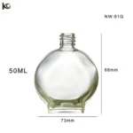 Factory Direct 50ml Snap Cap Glass Bottle – Empty Refillable Perfume & Essential Oil Spray Container for Portable Refilling - Image 4