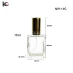 15ml Clear Glass Perfume Atomizer with Threaded Neck - Refillable Spray Bottle for Fragrance and Cosmetics - Image 2