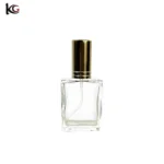 15ml Clear Glass Perfume Atomizer with Threaded Neck - Refillable Spray Bottle for Fragrance and Cosmetics