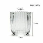Glass Candle Cup 140ML - Image 2