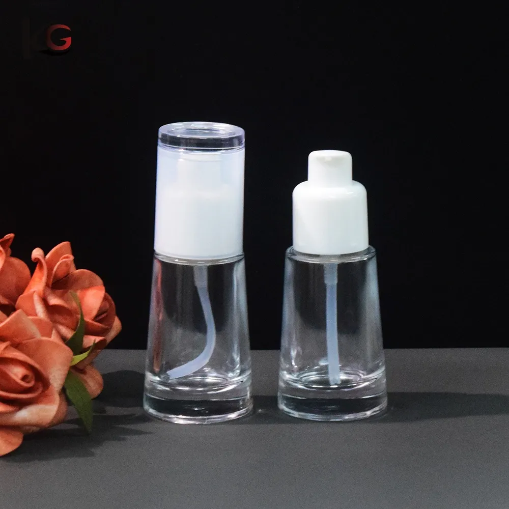 MS-97419-1000 (13) Wholesale 30ml Clear Matte Foundation Bottle China Supplier - Image 1