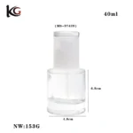 Wholesale 40ml Clear Matte Foundation Bottle China Supplier - Image 2