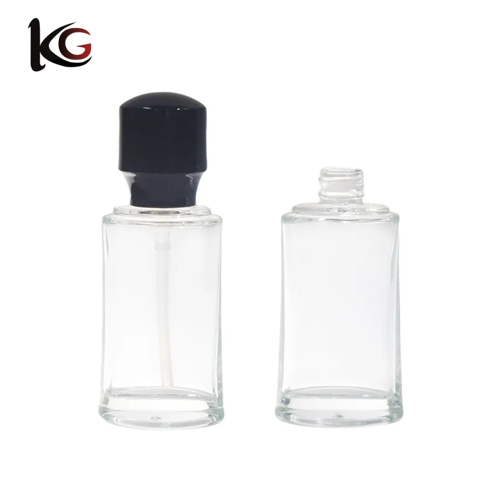 S-3127-1000- (2) Wholesale 30ml Clear Matte Foundation Bottle China Supplier - Image 1
