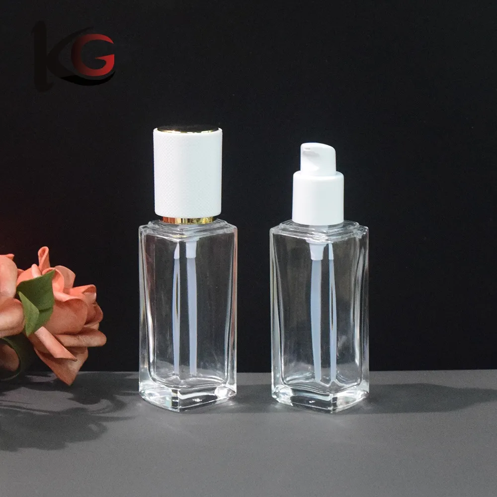 S-3498-1000- (10) Wholesale 40ml Clear Matte Foundation Bottle China Supplier - Image 1