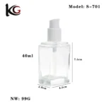 Wholesale 40ml Clear Matte Foundation Bottle China Supplier - Image 2
