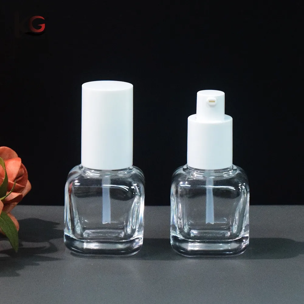 XZJ-118-1000 (15) Wholesale 30ml Clear Matte Foundation Bottle China Supplier - Image 1