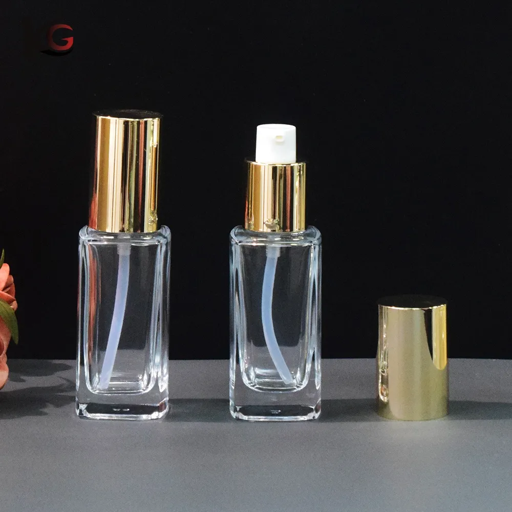 XZJ-20869 (15) Wholesale 40ml Clear Matte Foundation Bottle China Supplier - Image 1