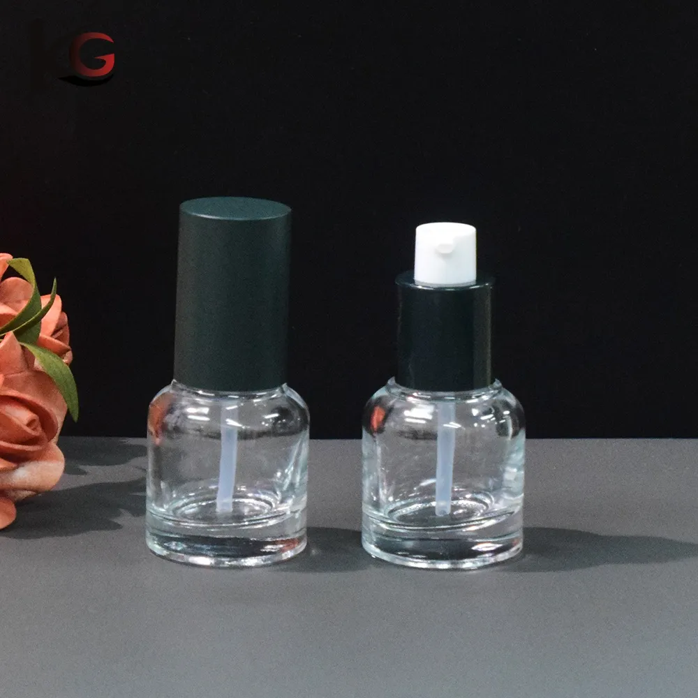 XZJ-20876 (12) Wholesale 20ml Clear Matte Foundation Bottle China Supplier - Image 1