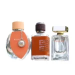 New Design 100ml Leather-Wrapped Perfume Bottle - Premium Curved Glass Refillable Empty Bottle with Press-Type Dispenser for Luxury Fragrance Branding - Image 2