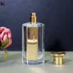 6-Sided Crystal Glass Perfume Bottle - Crimp Geometric Luxury Perfume Container with Premium Sprayer for Elegant Brand Packaging - Image 12