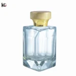 Heavy Thick Beautiful 100ml Clear Perfume Bottles with Zinc Alloy cap Kuulee Glass - Image 7