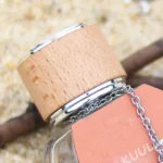 New Design 100ml Leather-Wrapped Perfume Bottle - Premium Curved Glass Refillable Empty Bottle with Press-Type Dispenser for Luxury Fragrance Branding - Image 4